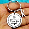 To My Son Daughter I Love You Forever Inspirational Gift Keychain,  Best Gift Idea for Son Daughter Stocking Stuff Gifts ► Photo 3/6