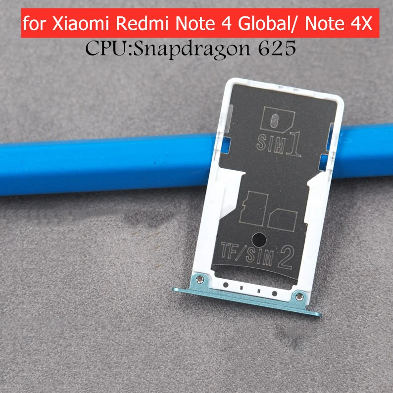 Держатель для карт Xiaomi Redmi Note 4 Global/ 4X слот карты Micro SIM Nano SD держатель адаптера
