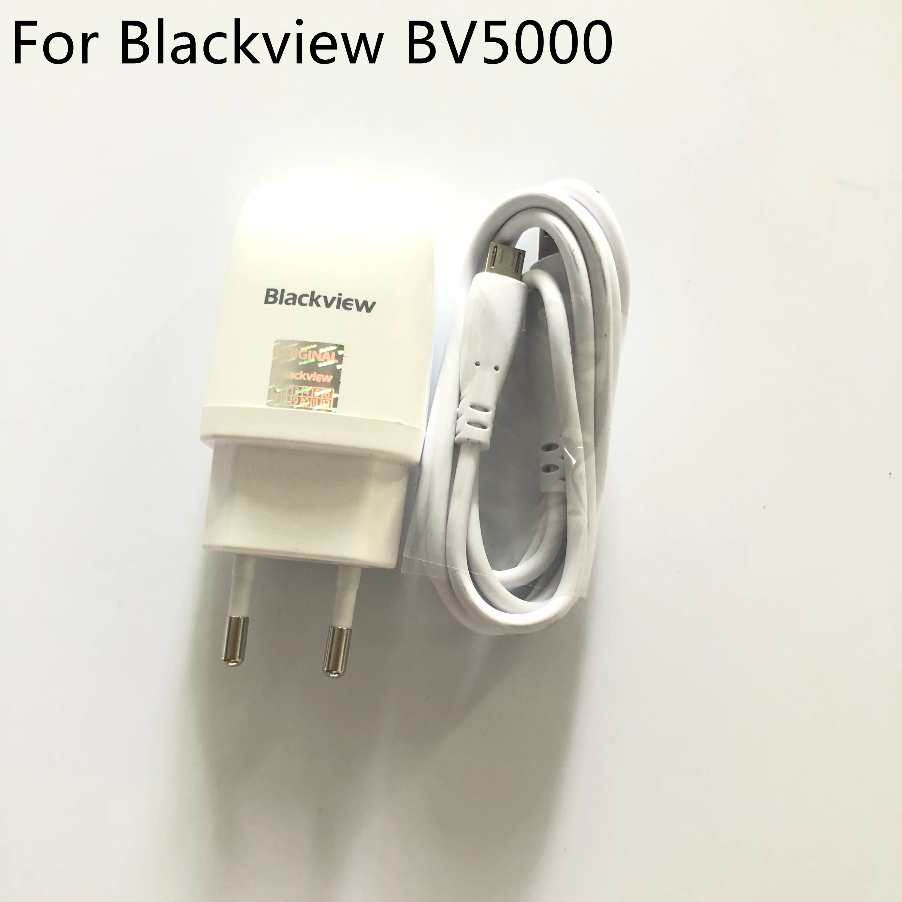 Новое оригинальное зарядное устройство для путешествий Blackview BV5000 + USB-кабель