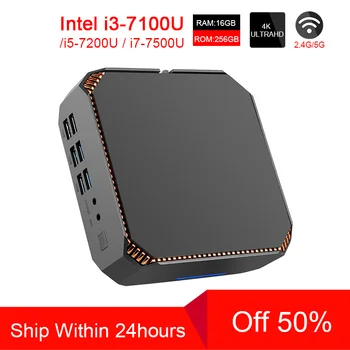 ACEPC CK2 Mini PC i7 7500U Intel Core i5 7200U i3 7100U Mini Pc Windows10 Linux Gigabit WiFi HDMI VGA 6*USB 4K Gaming Mini PC intel 7th gen kaby lake cpu fanless mini pc core i5 7200u i3 7100u i3 6100u i5 6200u micro pc hdmi vga 4k htpc nettop desktop pc