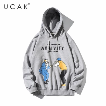

UCAK Brand harajuku Hoodie Fashion Hip Hop Band Logo Design Hoodies Fashion Hooded Long Sleeve Sweatshirt Rap Music Tops U7004