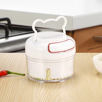 

Mini Food Garlic Vegetable Grinder Chopper Mincer Crusher Press for Meat Nuts Pepper Onion Multi-function Manual Food Processor