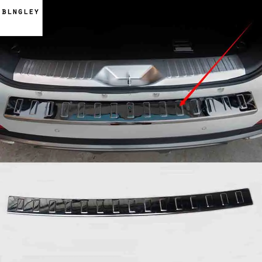 

1pc stainless steel outside rear trunk inside Protection decoration cover for 2016 2017 2018 Haval H8 car accessories