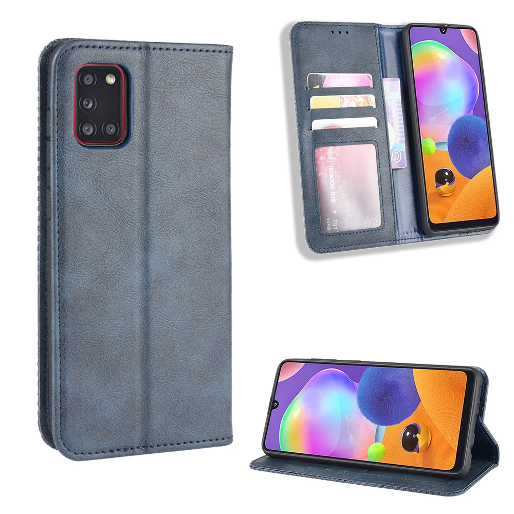 Чехол для Samsung Galaxy A31 кожаный чехол бумажник премиум класса флип A 31 GalaxyA31 6 4
