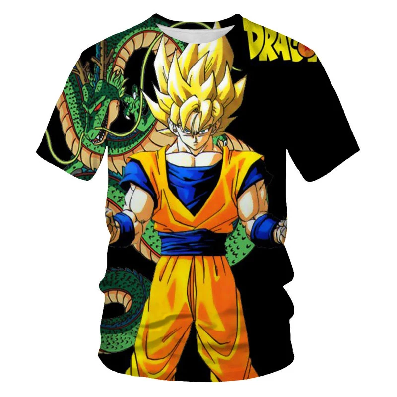 

Dragon Ball Short Sleeve T-shirt Monkey King's 2020 Summer 3D Printing Novelty Fashion Men's and Women's Cartoon Casual T-shirt
