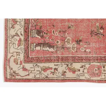 

Handmade Natural Vintage Turkish Area Rug 200x294 Cm-6'7''X9'8''