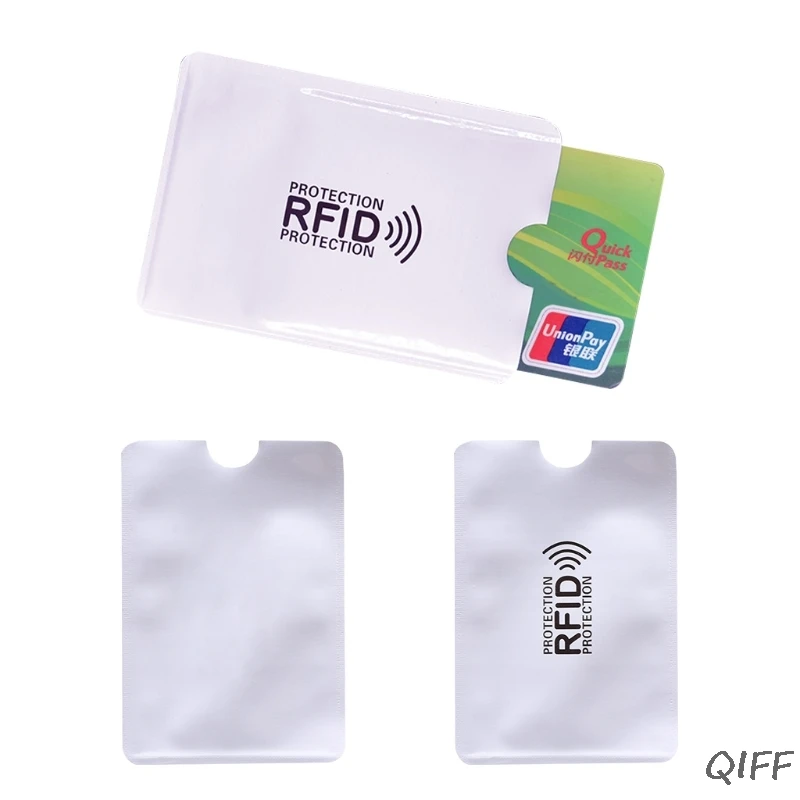 Бизнес кредитный держатель для карт RFID Блокировка рукава протектор экрана чехол