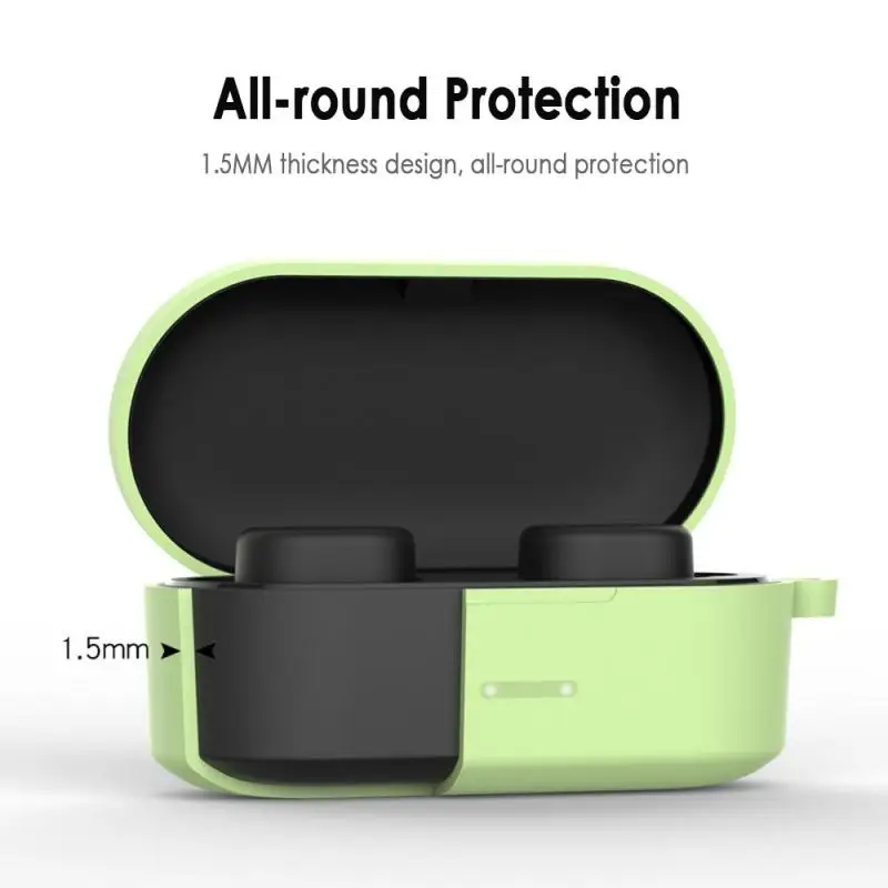 Bluetooth V5.0 гарнитура чехол подходит для QCY T1S/QS2 Bluetooth гарнитура чехол наушники силиконовый чехол Аксессуары для наушников