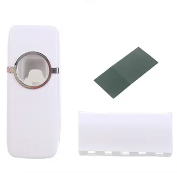 

Bathroom Accessories Set Tooth Brush Holder Automatic Toothpaste Dispenser Holder Toothbrush Wall Mount Rack Bathroom Tools