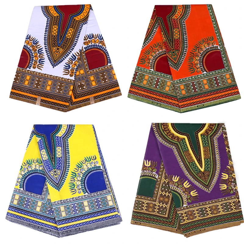 100% Cotton Africa Ankara Prints Patterned Tissues JAVA Fabric Hot Sale Real Cloth Wax Sewing Material for Party Dress 6yards | Дом и сад