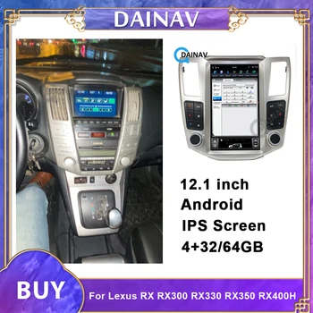 شراءالرأسي شاشة جهاز GPS أندرويد للسيارة والملاحة ل كزس 2006 RX400h سيارة الوسائط المتعددة مشغل ديفيدي راديو تلقائي مسجل شرائط