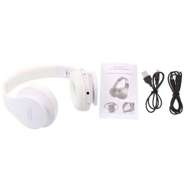 NX 8252 Foldable Wireless Stereo Sports Bluetooth Headphone Headset with Mic for iPhone iPad PC DVD MP3