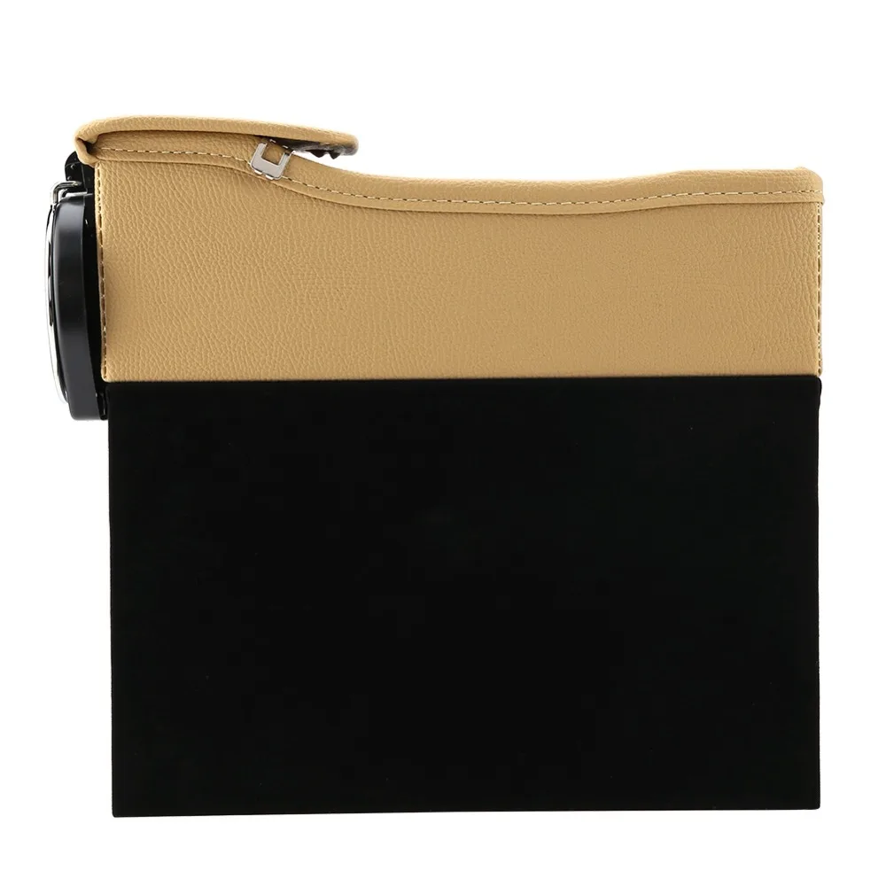 Multi-function Leather Car Storage Box Right Seat Crevice Storage Box Car Pocket Organizer Box Increases in-car storage space