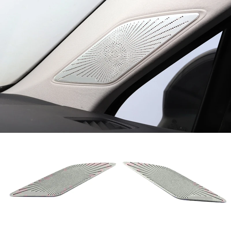 Per Vw Volkswagen Touareg Cr7 2017 2018 2019 Car A Colonna Altoparlante Decorazione Porta Corno Copertura Altoparlante Protezione Rete Styling
