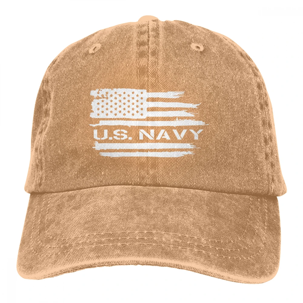 Американский флаг США темно-синий Casquette синий унисекс Мужские Женские джинсовые бейсболка с ремешком кепки Регулируемый Гольф папа шляпа - Цвет: Хаки
