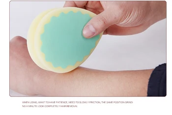 

Cosmetic Tool For Beauty Hair Removal Depilation Sponge Hair Removal Pad New Design Magic Painless Pad Remove Hair Remover