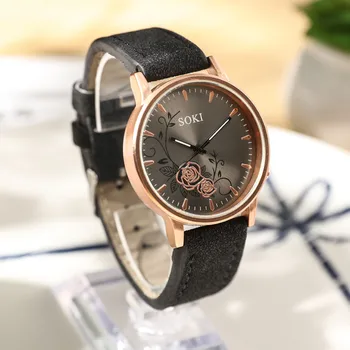 

Luxury Brand Women Watches Retro Design Leather Analog Quartz Ladies Dress Wrist Watch Clock Women Watches relogio feminino New