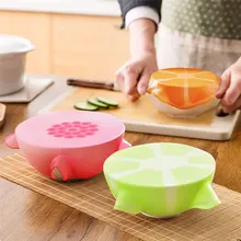 1 шт., растягивающаяся Крышка для миски для еды, многоразовая кухонная посуда, контейнер для хранения, универсальная силиконовая крышка для сохранения свежести