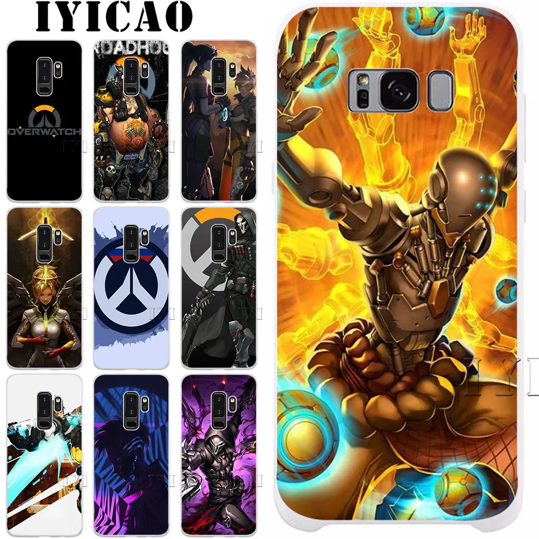 Жесткий чехол overwatch для samsung Galaxy S10e S10 S9 S8 Plus S6 S7 Edge Note 9 8 10 | Мобильные телефоны и