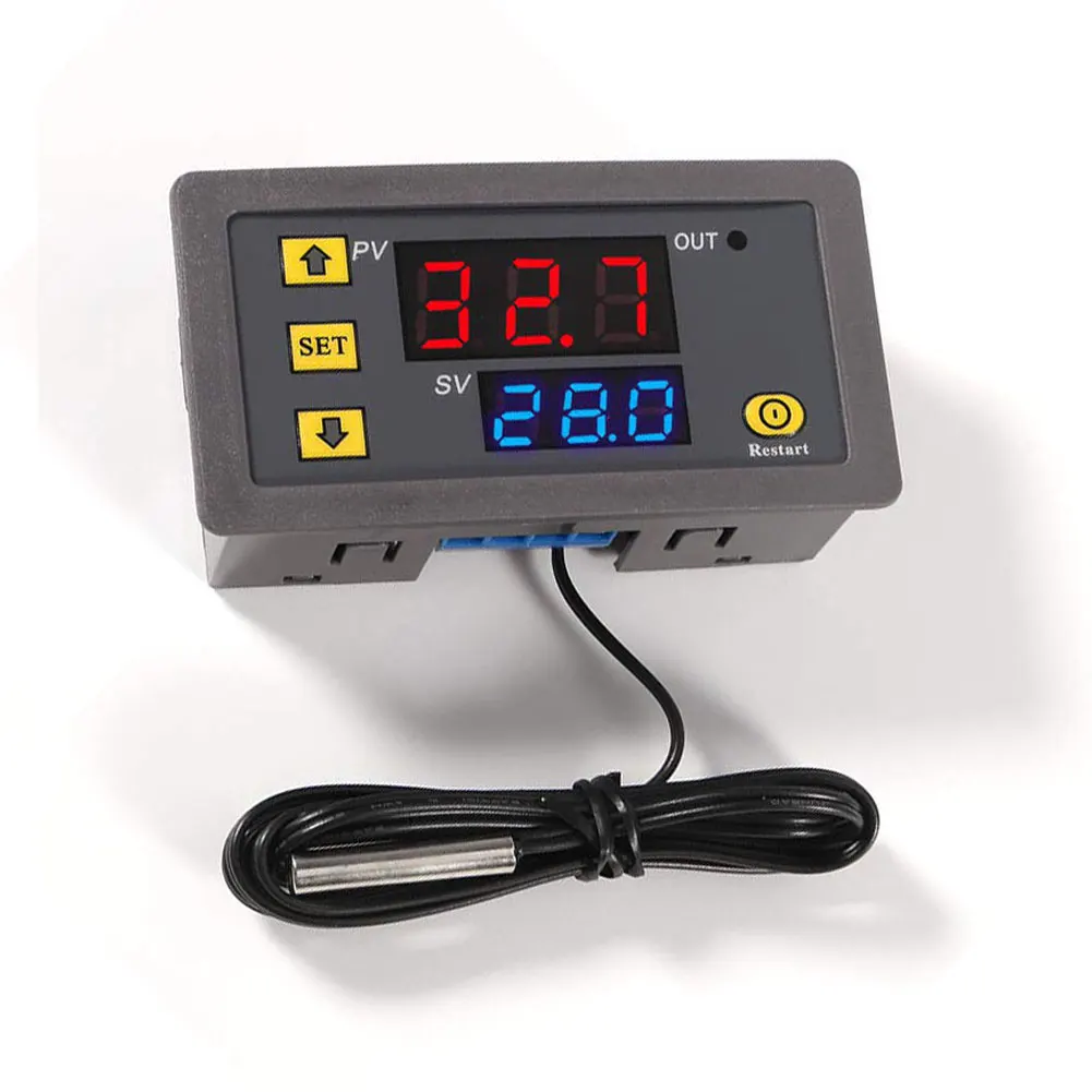 

Термостат W3230 с зондом и ЖК светодиодный дисплеем, 20 А