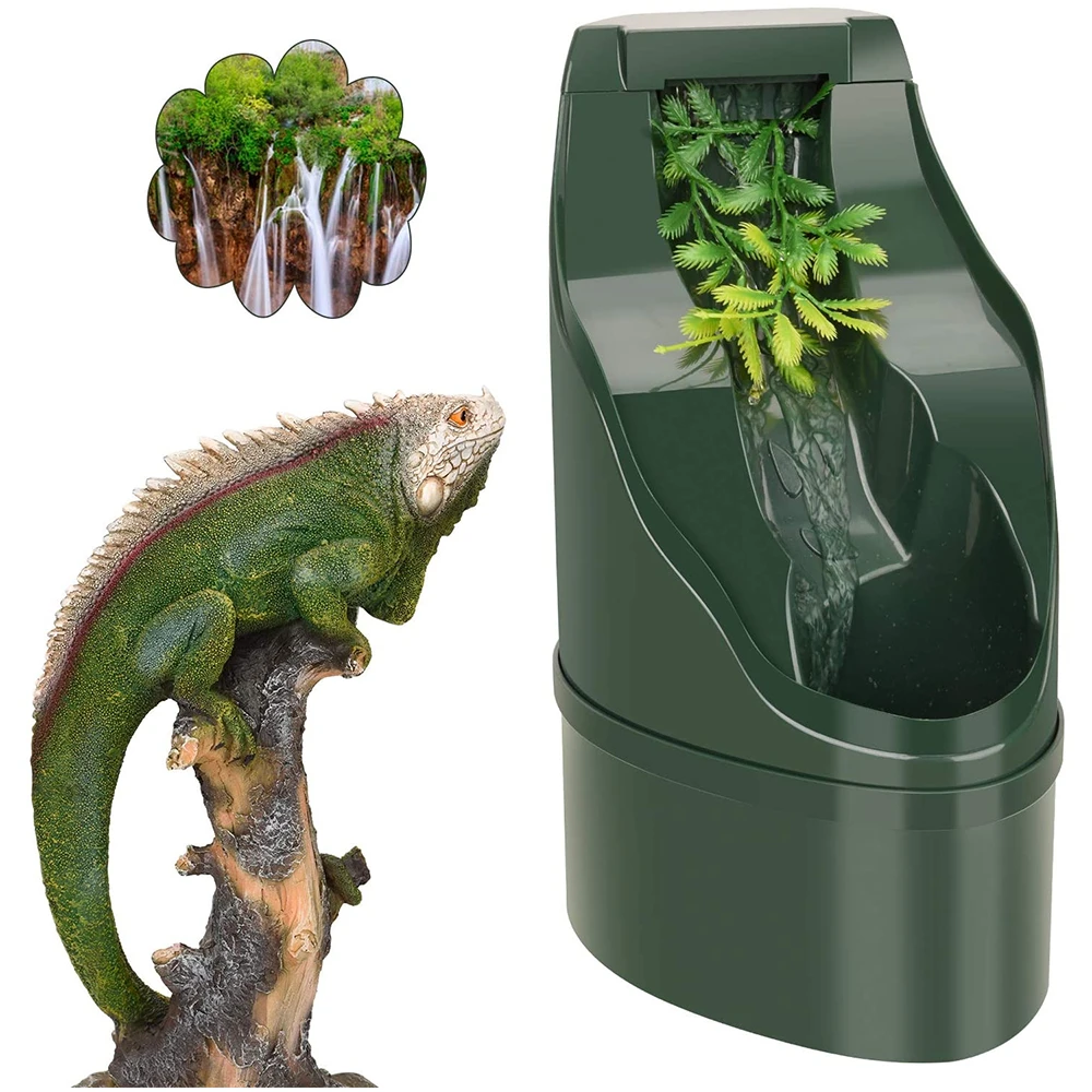 Dispensador para reptiles, terrario, tanque, accesorios, gotero de agua potable para Gecko, camaleón, Tortuga, dragón barbudo| | AliExpress