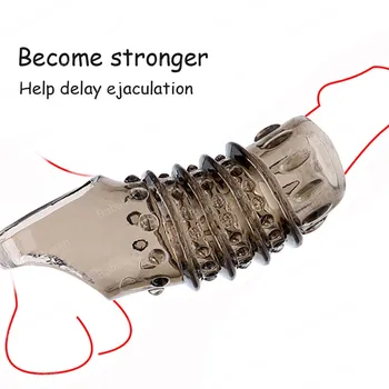 Penis Sleeve Sex Toys for Men Delay Ejaculation Cock Ring Adults Couples Male Enlarger Extender Goods Intimate Toy Machine Shop 3