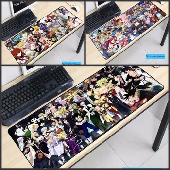 

900*400*3MM One Piece Anime Speed Version Large Gaming Mouse Pad Gamer Black Locking Edge Mouse Keyboards Mat Big Desk