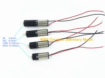 

Extra small 6mm DC 1V 3V gear Coreless Hollow cup planetary reduction DC motor (Level 4 reduction ratio)