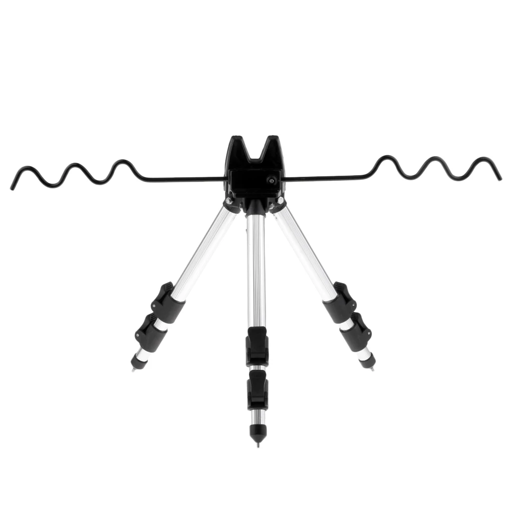 Fishing Rod Tripod Stand Rest For Sea Beach Shore Pier Tackle Telescope,