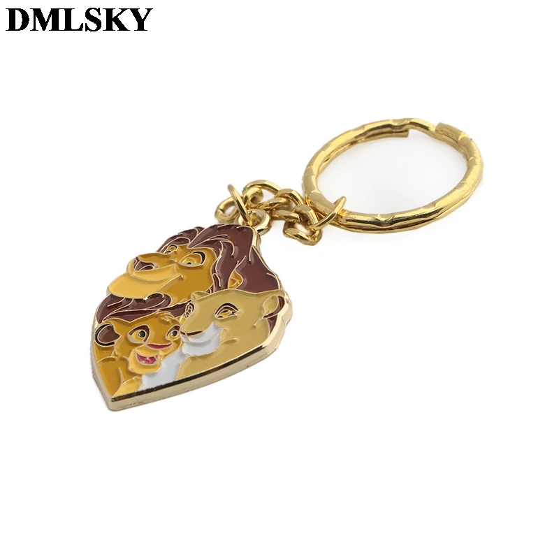 DMLSKY The Lion Kings сплав Брелоки Кольцо подарок для женщин девушка сумка брелок-Шарм кольцо для ключей с подвеской ювелирные изделия M3803