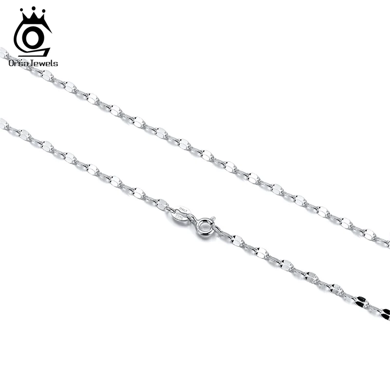 Ожерелье ORSA JEWELS из серебра 925 пробы длиной 45 см 18 дюймов|Ожерелья| |