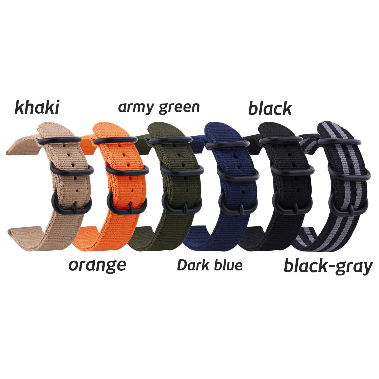 Нейлоновый ремешок для часов 18 мм 20 22 24 сменный вязаный Samsung Gear Amazfit MOTO