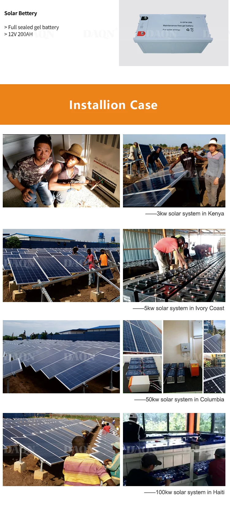 Solar para Uso 300w na Grade Kit de Montagem do Telhado Daqn Painel Doméstico Baixo Preço Solar Inversor pv 7 Acessórios para interruptor