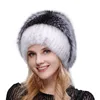 Women New Winter Fur Cap Hooded Head Genuine Mink Fur Hat and Silver Fox Fur Floral Design Hat High Quality Fur Fashion Hat 6