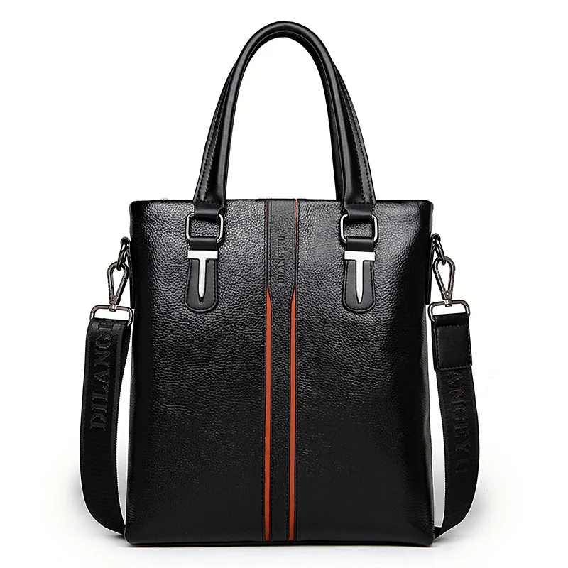 

MEN'S Real-leather Bag 2016 Spring And Summer New Style Full-grain Leather Men Business Shoulder Bag/ Hand Bag Oblique Big Bag