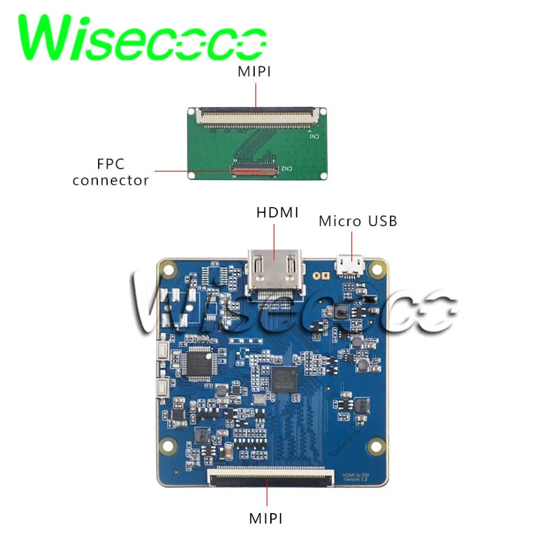 Wisecoco круглый дисплей 3,4 дюймов 800x800 ips tft ЖК-панель круглый инструмент экран HDMI mipi драйвер платы ILI9881C Привод IC