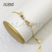 10 шт. браслеты с крыльями летние цвета циркон ювелирные изделия хрустальные Браслеты Аксессуары для женщин модные ювелирные изделия разъем 5740