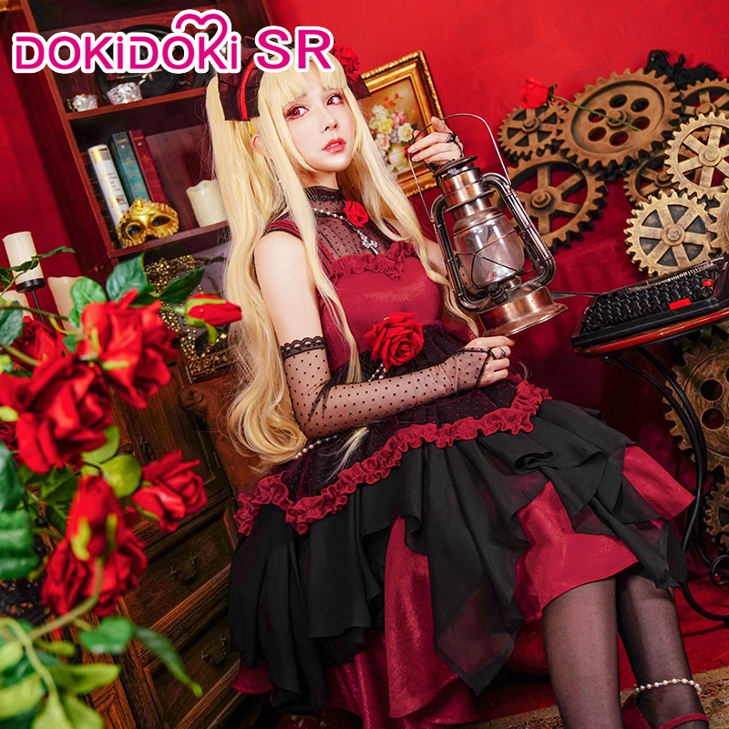 DokiDoki игра Fate Косплей Ereshkigal Doujin платье женский костюм Fate/Grand Order на