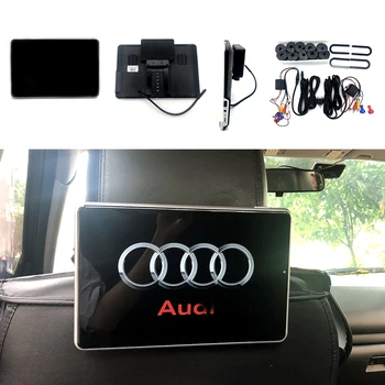 

For Audi 10.1 Inch Android 10.0 Car Headrest Monitor With Touch Screen Wifi Bluetooth USB FM SD Speaker 4K HD Car Video Player