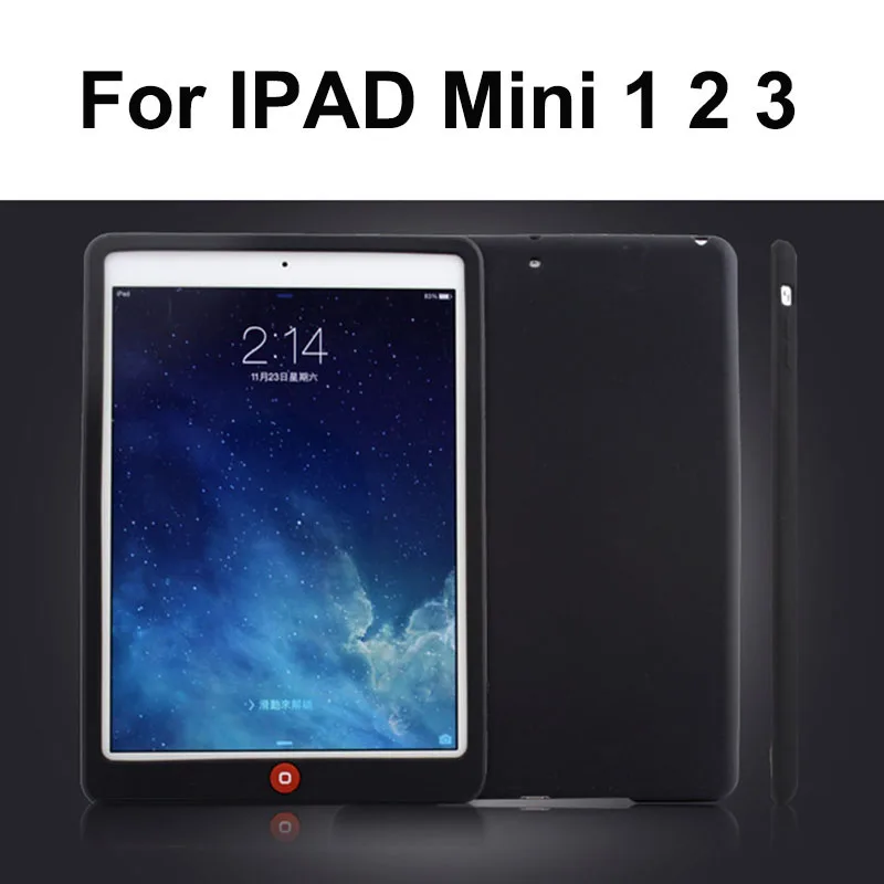 mini 123 black 7,9 дюймов детский ударопрочный чехол для планшета для iPad Mini 1 2 3 Мягкий Силиконовый прочный Чехол на заднюю панель защитный чехол для iPad Mini 4 Чехол - Color: mini 123 black