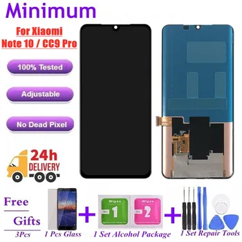 

6.47" AMOLED For Xiaomi Mi Note 10 / CC9 Pro LCD Display Touch Screen Digitizer Assembly Replacement For Xiaomi Mi Note 10 Pro