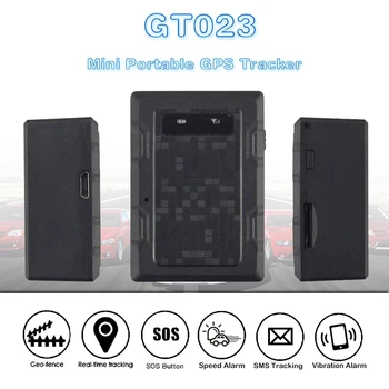 

GT023 magnetic mini gps vehicle tracker GT023 Real-time GPS+LBS positioning GPS Locator gpsone free app hidden micro gps tracker