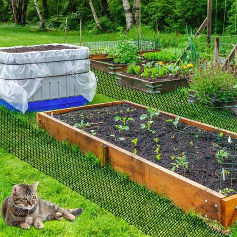 1 Pc Garden Cat Thorn Mat Cats Dogs Repellent Mat Plastic Keeping Cats And Dogs From Digging Green Plant Protection Kitchen Home