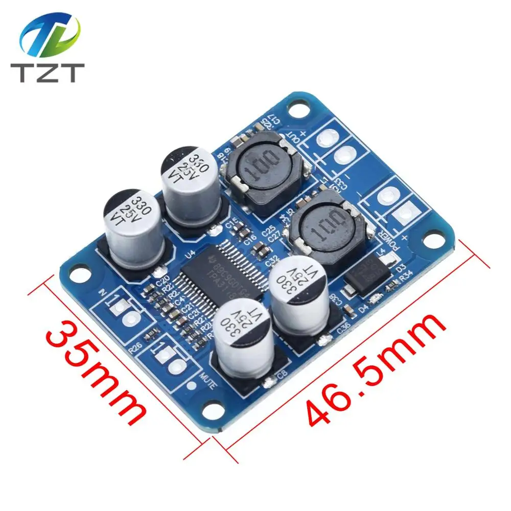 DC 8~24V TPA3118 PBTL 60W Mono Digital Audio Power Amplifier Board Amp Module