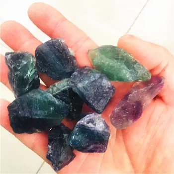 

100g natural crystal quartz fluorite stone