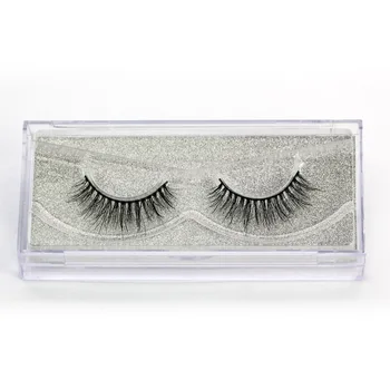 

20 boxes/lot3D mink false eyelash hand made pair natural slim eyelashes