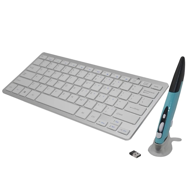 

2.4G Wireless Keyboard and Mouse Combo Press Pen Mouse & Modern Keyboard Combo KM-808