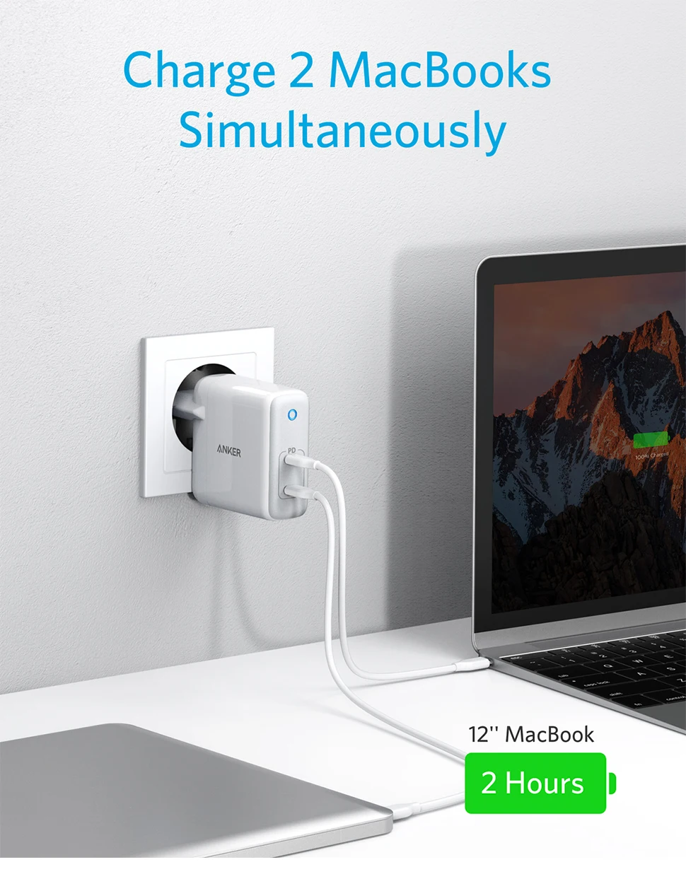 Anker PowerPort Atom PD 2 60W 2-Port USB C Charger 5