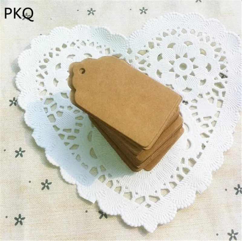 50 шт пустой крафт бумага ярлыки для подарков картонные ценники DIY метки заметок