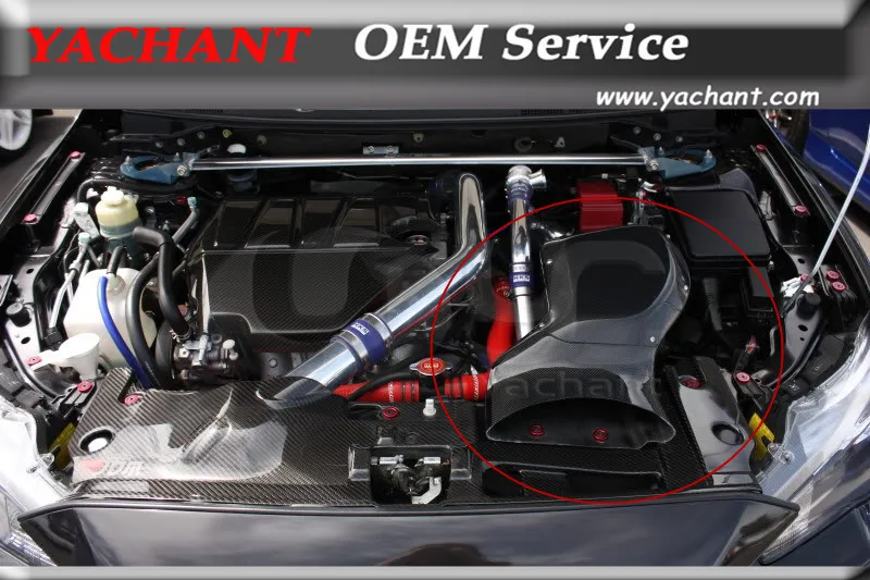 Scatola Di Aspirazione Aria In Fibra Di Carbonio Adatta Per 08-17 Mitsubishi Lancer Evolution X Evo X Evo 10 H Scatola Aria Stile Kaisai Con Kit Di Mo